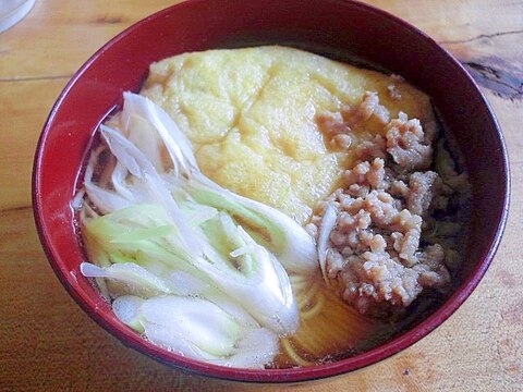 あっさりきつね温そうめん